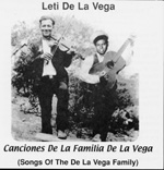 Leti De La Vega's CD Canciones De La Familia De La Vega